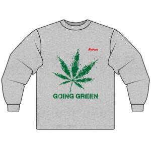 Eco-weedly Long Sleeve Tee | Green Leaf Design | Chill Nature Vibes | Perfect for Earth Day