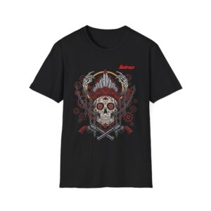 Skull Graphic T-Shirt - Unisex, Edgy Fashion, Casual Wear, Perfect for Gifting, Motorhead or Rock Enthusiasts