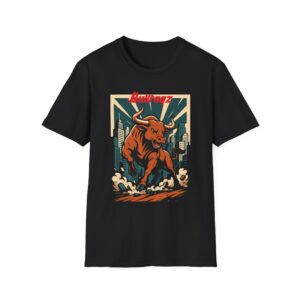 Vintage Bull Graphic Unisex T-Shirt, Perfect for Casual Wear, Gift for Bull Lovers, Unique Art Tee, Outdoor Festivals, Birthday Gift