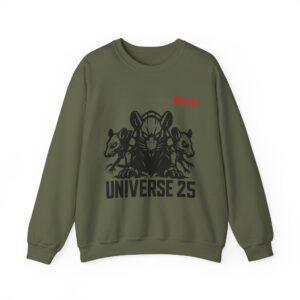 Universe 25 Crewneck Sweatshirt – Rat Trio Graphic Pullover